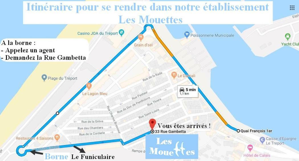 شقة Les Mouettes Le Tréport المظهر الخارجي الصورة